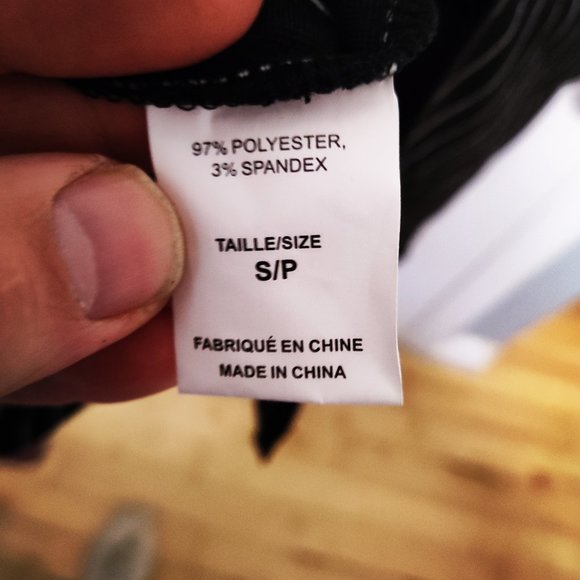 Another Story form fitting dress, size Small,  black with pin stripes - Picture 4 of 5